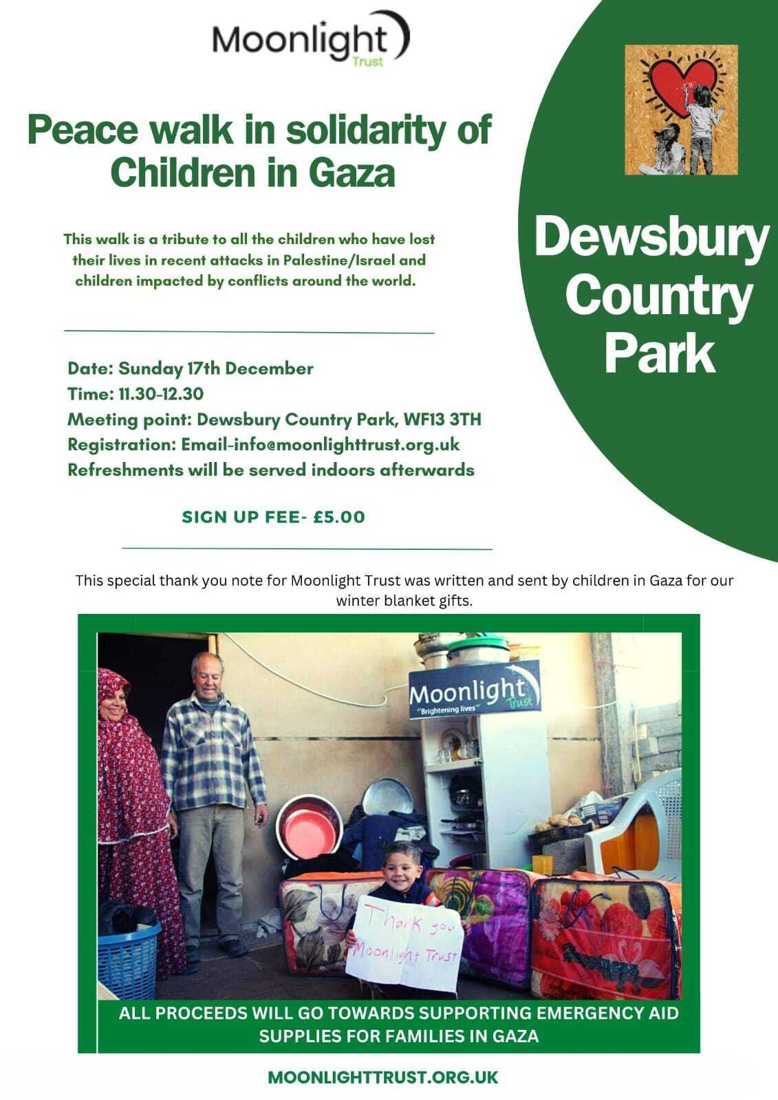 **17th December*** Walk to show solidarity with Gaza